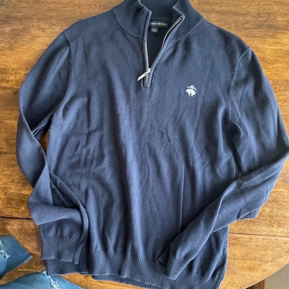 346 brooks brother pullover sweater mens size large navy